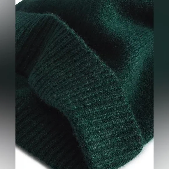 Charter Club Women's 100% Cashmere Cuffed Beanie Hat OS Deep Alpine Green $79.50 - Picture 1 of 3